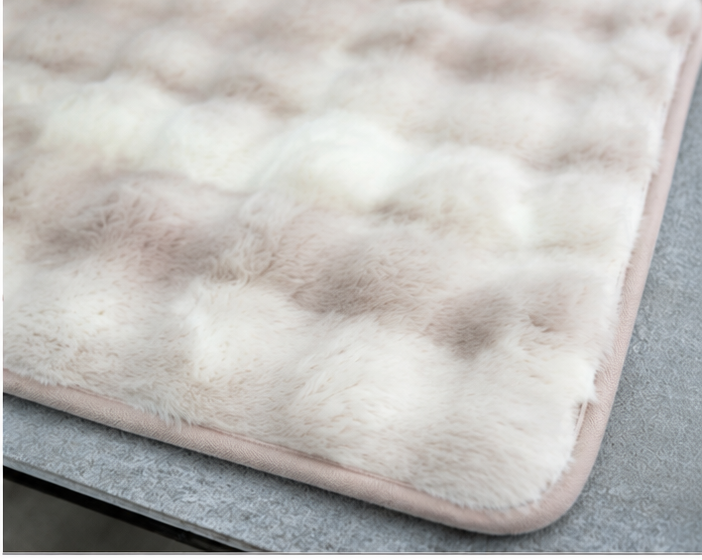 Pink Plush Floor Mat (OF-FM-05)