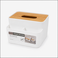 White Tissue Box Holder and Organizer - (YM563)