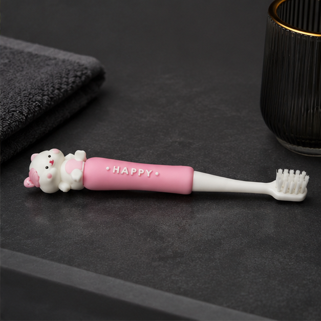 Pink Plastic Tooth Brush for Daily Oral Care (YM776)