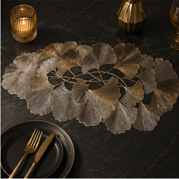 Ginkgo Leaf Gold Placemat (YM2649)
