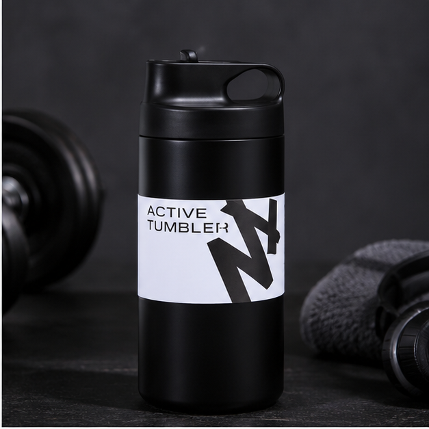 Stainless Steel Water Bottle Black (YM2633)