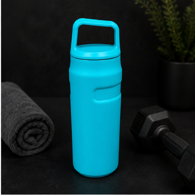 Vacuum Insulated Stainless Steel Bottle Aqua 500ML (YM1507)