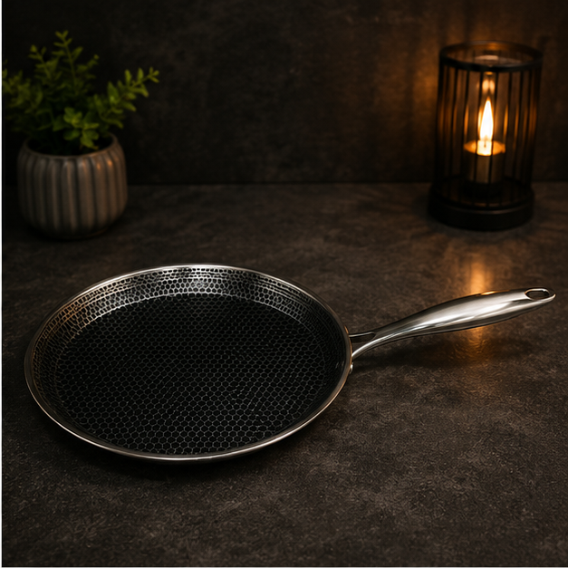 Stainless Steel Cooking Pan for Daily Cooking Needs (YM1576)