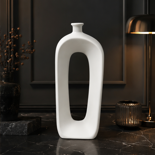 Modern Olive Ceramic Flower Vase for Home Decor (YM2360)