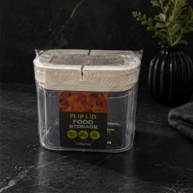 1000ML Flip Lid Food Container White (YM2737)