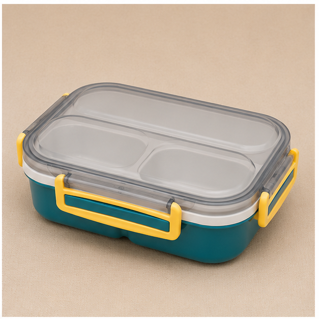 Green Kids Lunch Box with Compartments (YM687)