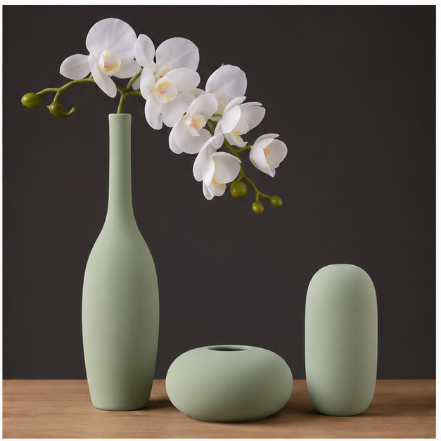Green Decorative Flower Vase for Modern Home Décor (YM2349)