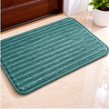 Soft Green Stripes Door Mat for Indoor Use (YM1875)