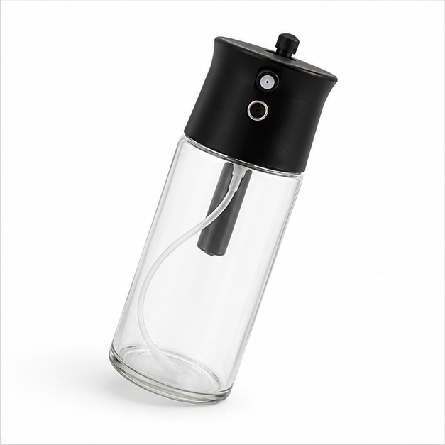 Transparent Glass Oil Sprayer Bottle with Pump Dispenser (YM2219)