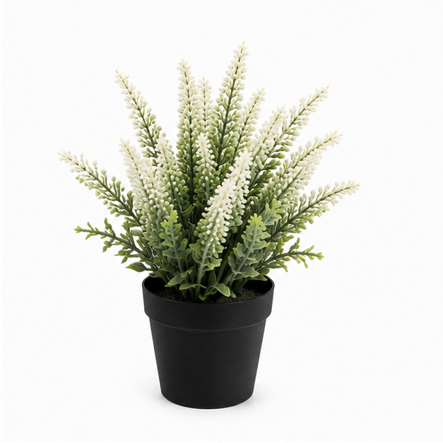 Artificial White Flower Plant in Pot (YM1004)