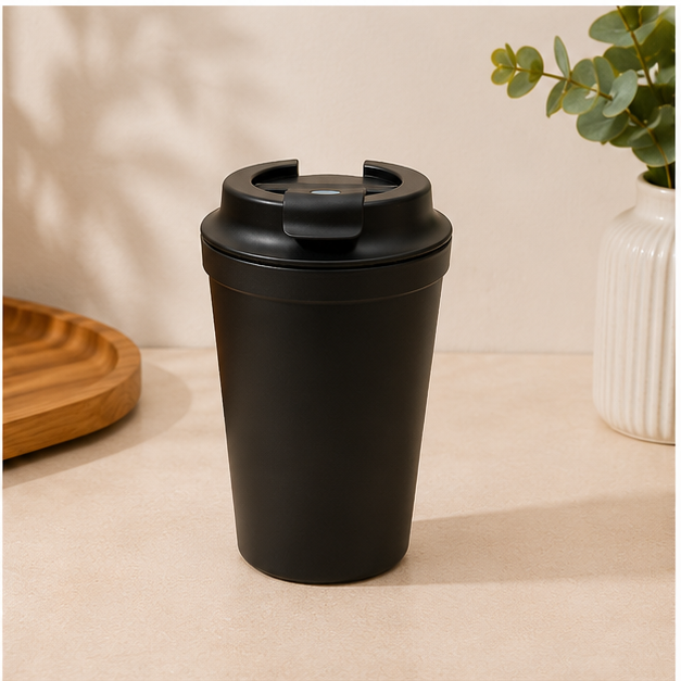 Black Coffee Tumbler 340ML with Lid (YM2133)