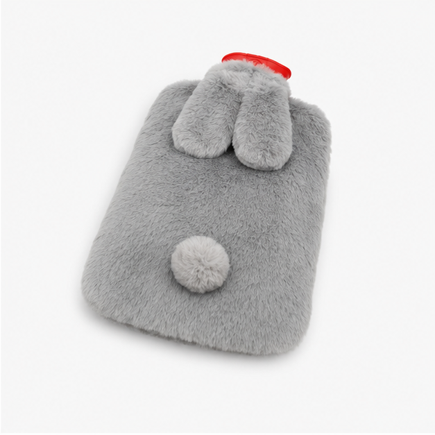 Grey Bunny Plush Hot Water Bag (YM902)