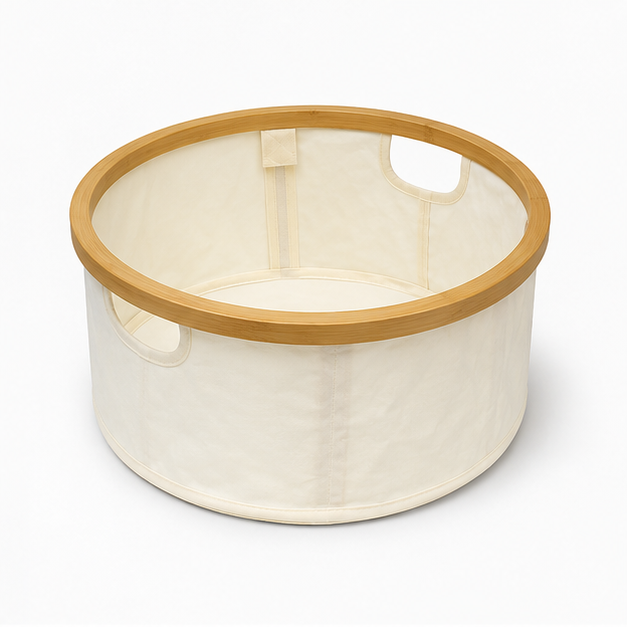 Foldable Laundry Basket White (YM1882)