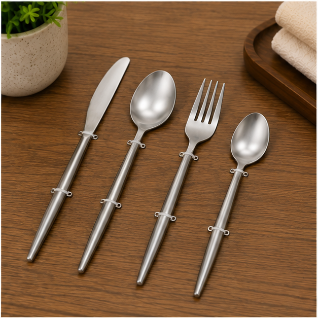 Premium Stainless Steel 4-Piece Cutlery Set for Everyday Dining (YM218)