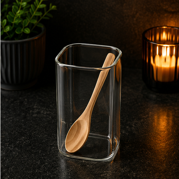 Transparent Glass Jar for Pantry and Food Organization (YM1697)