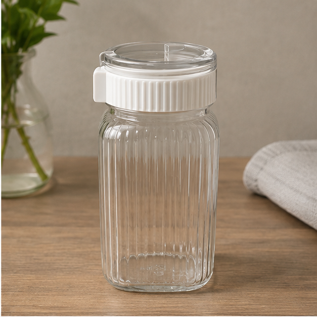 Airtight Cereal Storage Container White 500ML (YM2684)