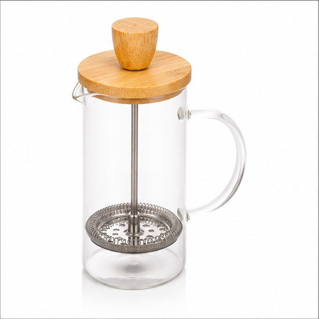 Premium Glass French Press Coffee Maker 350ml (YM2447)
