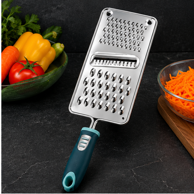 Stainless Steel Multi-Purpose Vegetable Grater Blue (YM095)