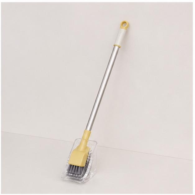 Yellow Cleaning Brush with Long Handle (YM565)