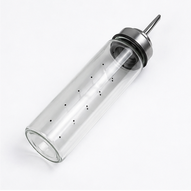 Transparent Glass Oil Dispenser Bottle with Pouring Spout (YM057)