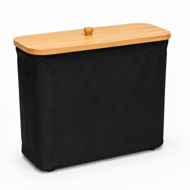 Black Laundry Basket for Clothes Storage (YM1883)