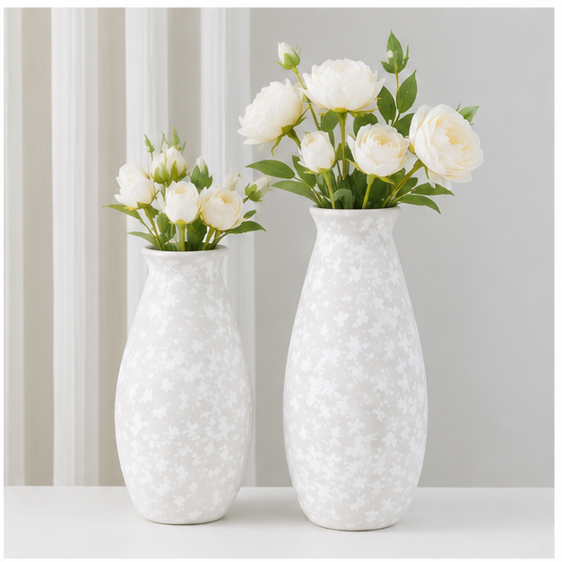 White Decorative Flower Vase for Modern Home Décor (YM2335)