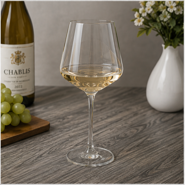 Transparent Stemmed Wine Glass for Barware (YM612)