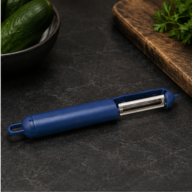 Blue Kitchen Peeler with Ergonomic Handle (YM1369)