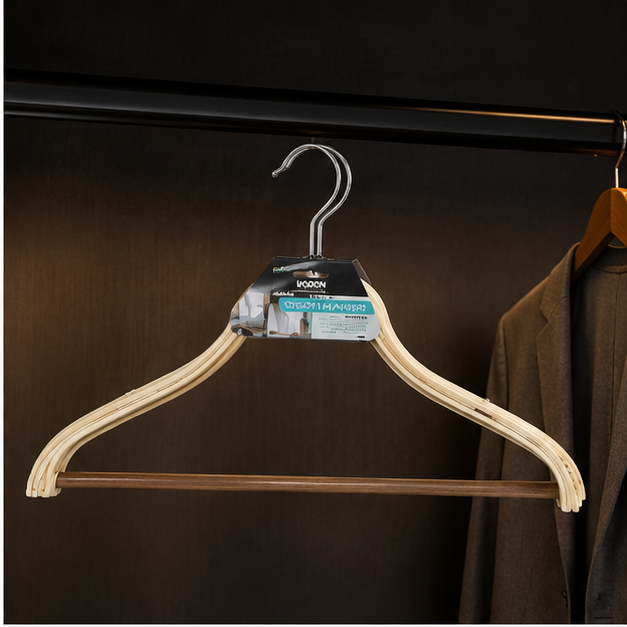 Beige Plastic Clothes Hanger Set (YM423)