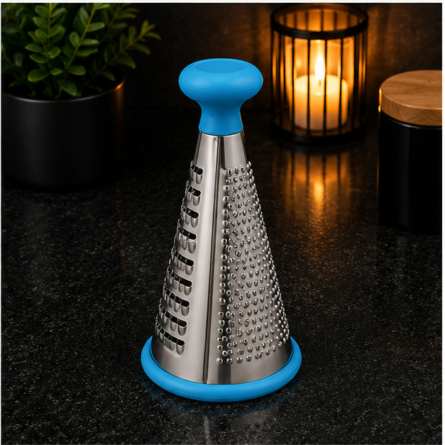Premium Stainless Steel Vegetable Grater with Ergonomic Handle (YM195)