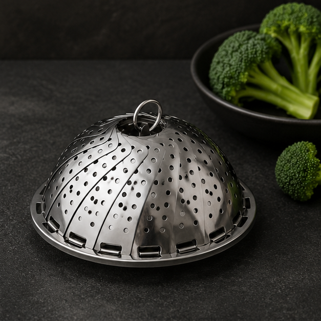Silver Steamer Tray for Steaming and Food Preparation (YM1640)