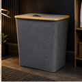 Oxford Fabric Laundry Basket Grey (YM1885)