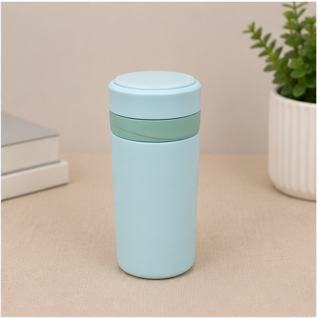 Blue Stainless Steel Water Bottle 350ML (YM2502)