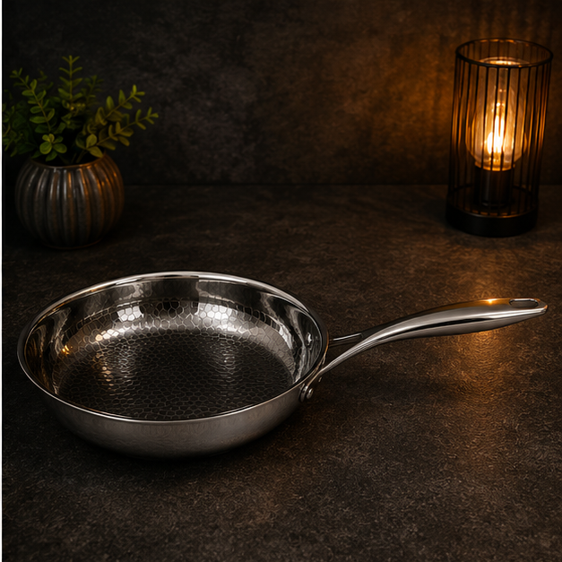 Stainless Steel Cooking Pan for Home Kitchen Essentials (YM1582)