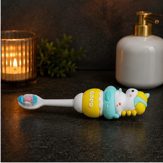 Kids Yellow Cartoon Toothbrush for Daily Oral Care (YM769)