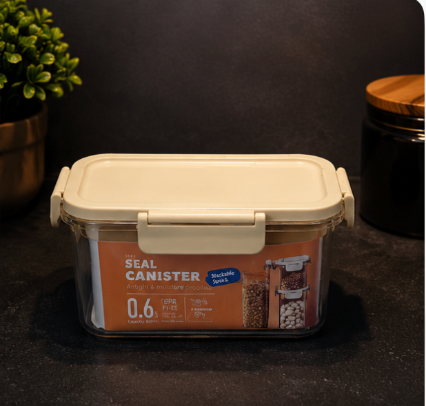 Transparent Plastic Storage Container with Lid (YM322)