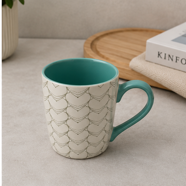 White Ceramic Coffee Mug for Home and Office (YM2832)