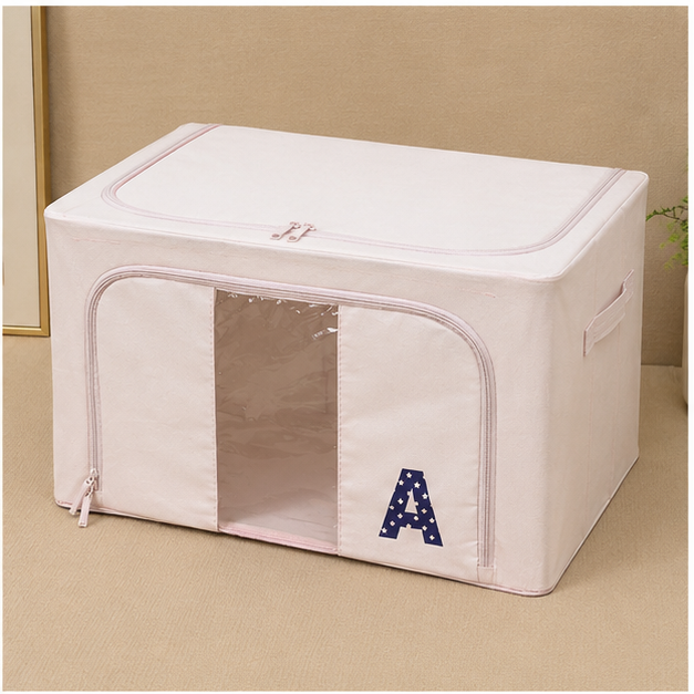 Pink Fabric Clothes Storage Bag 88L (YM2094)