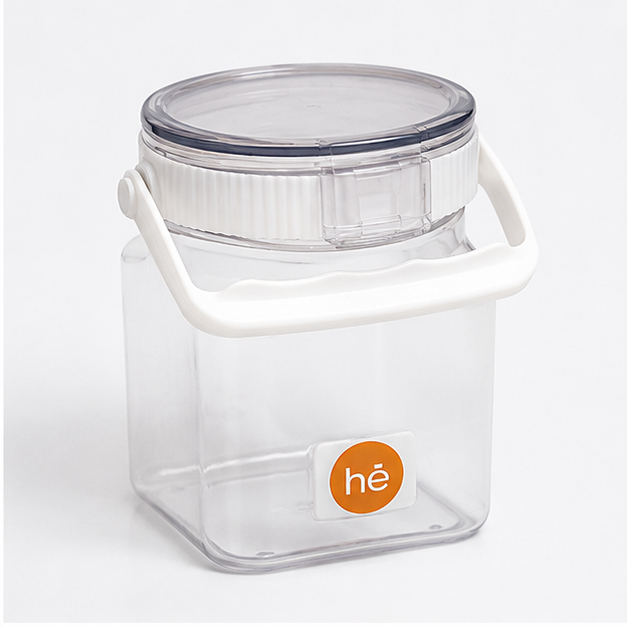 White Plastic Cereal Storage Container 900ML (YM2683)