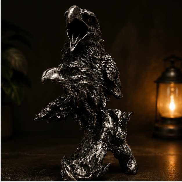 Designer Eagle Figurine Silver (YM2294)