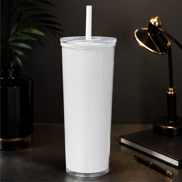 Plastic Water Tumbler with Straw for Daily Hydration & Travel (YM494)