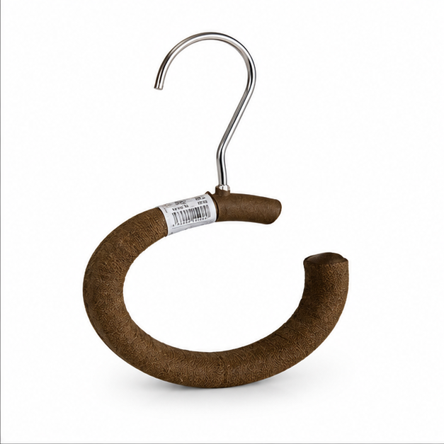 Brown Plastic C- Shaped Clothes Hanger (YM436)