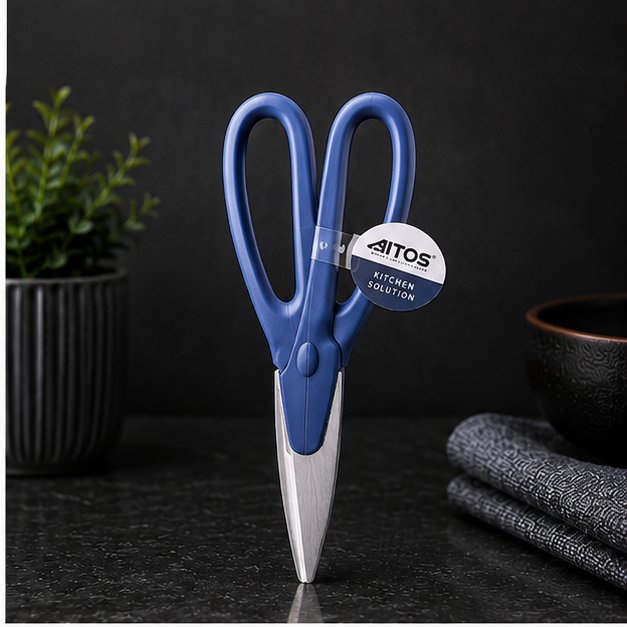 Blue Multipurpose Kitchen Scissors (YM937)