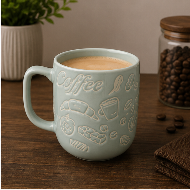 Mixed Color Ceramic Coffee Mug for Daily Use (YM2834)