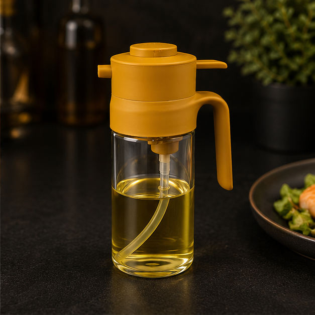 Glass Oil Spray Bottle Transparent (YM2210)