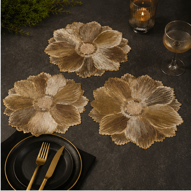 Floral Luxe Gold Placemat (YM2648)