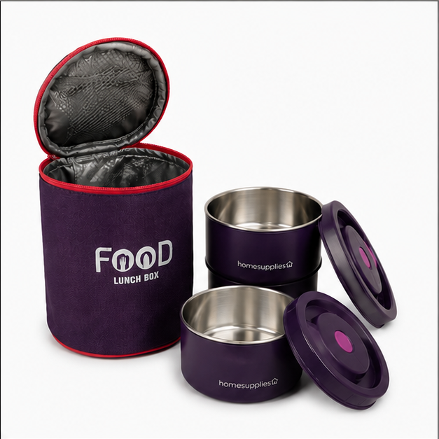 Thermo Fresh Insulated Lunch Box – Violet (YM2141)