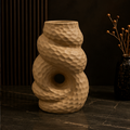 Modern Textured Light Brown Decorative Flower Vase (YM2353)