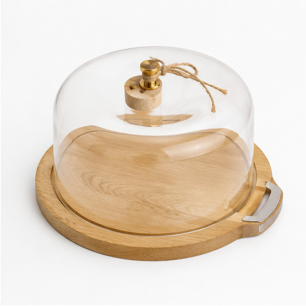 Wooden Cake Box with Lid (YM148)