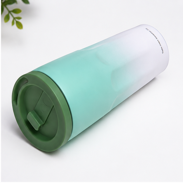 Gradient Green Insulated Stainless Steel Tumbler Bottle (YM041)